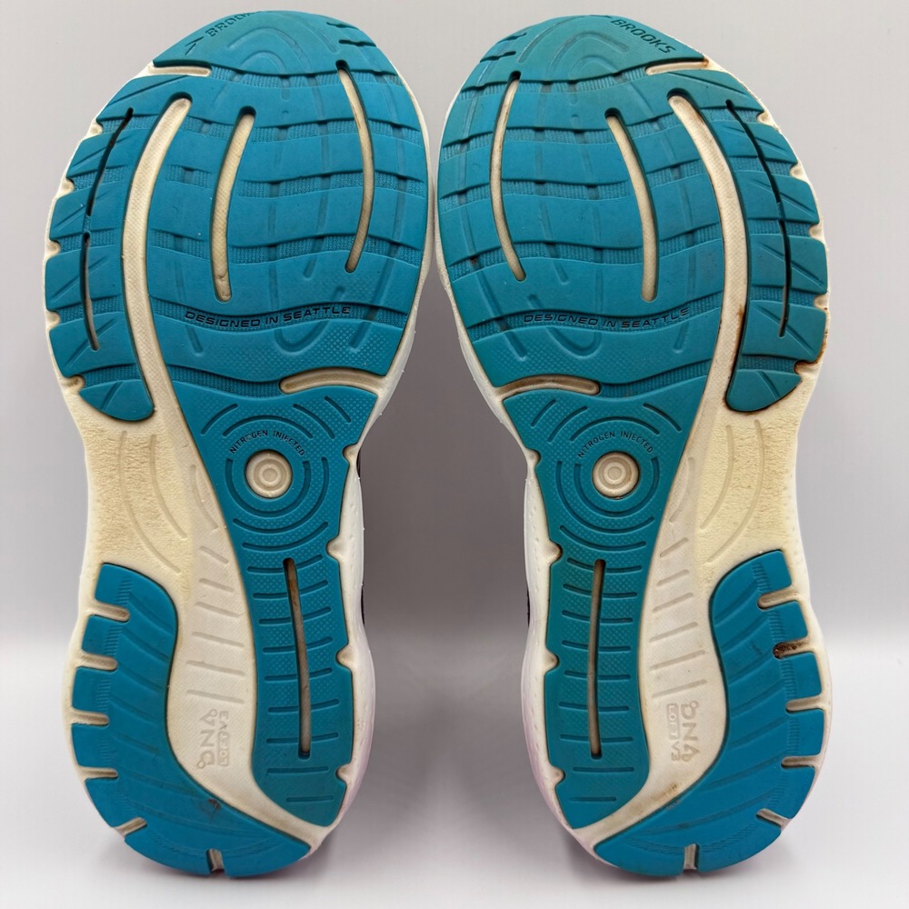 Brooks Glycerin GTS 20 Blue Pink Running Shoes Women's Size 8.5 1203701B499 - Picture 7 of 9